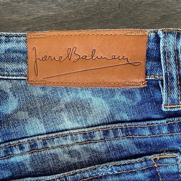 PIERRE BALMAIN Leopard Print Skinny Distress Jeans - Picture 9 of 16